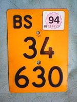 BS 1994 altes Mofaschild/Plaque v'moteur
