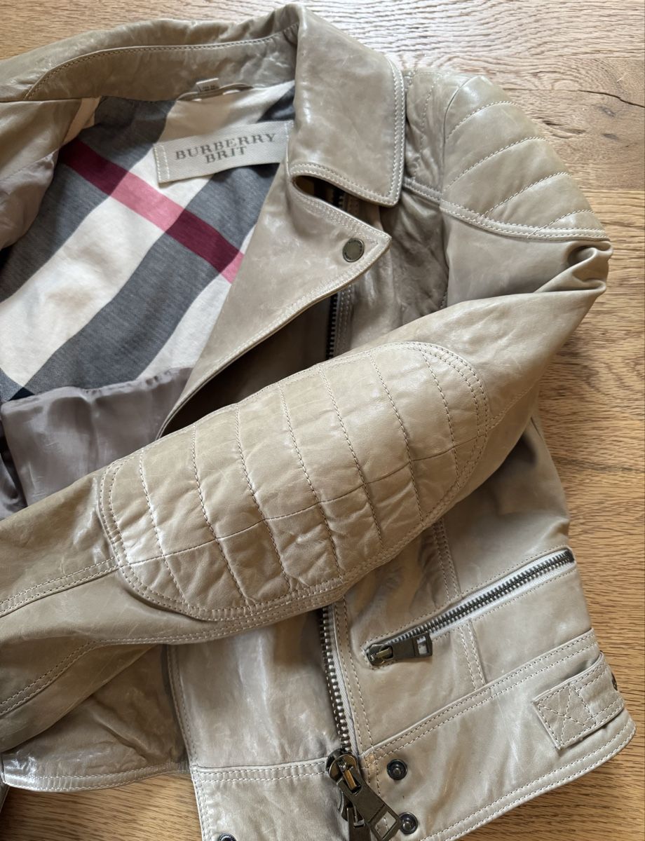 Burberry Giacche: Burberry Brit Lederjacke, Gr. 34 – Usato da Basel venduto da Louischen 5