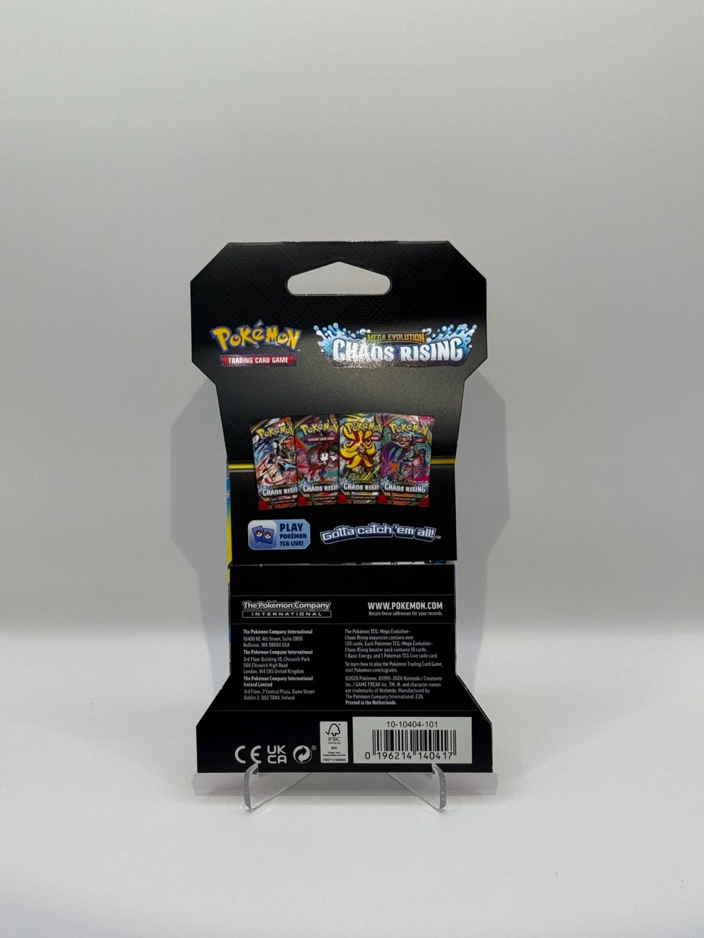 Karten: Chaos Rising Booster Pack EN / Sealed Pokémon Mega Evolution – Neu und originalverpackt aus Gränichen von zamZONE 3