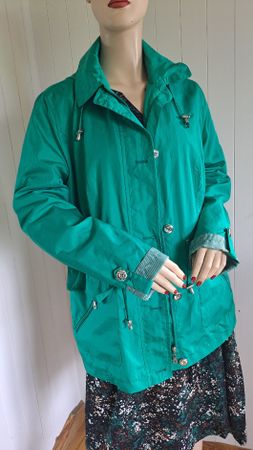 PAOLA Windjacke Jacke Sommerjacke 40 M Türkis Kapuzenjacke