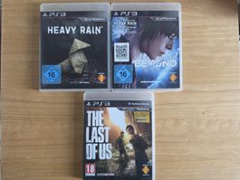 PS3 Heavy Rain + Beyond Two Souls + The Last of Us