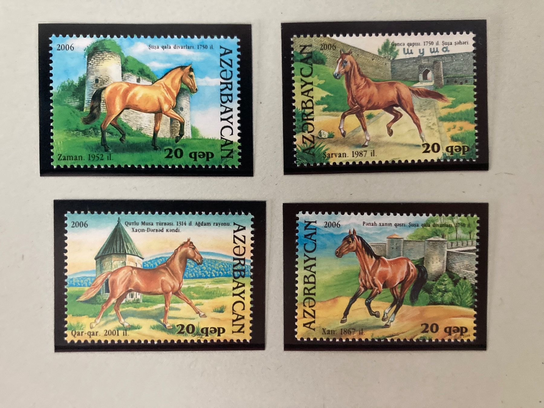 Tutti i francobolli: Aserbaidschan 2006 Karabagh Horses Pferde Tiere** – Nuovo (secondo la descrizione) da Erlach venduto da Schaliko