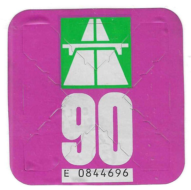 Vignette autostradali: Vignette 1990, gebrauchte Autobahnvignette 90 – Usato da Bülach venduto da gmstart