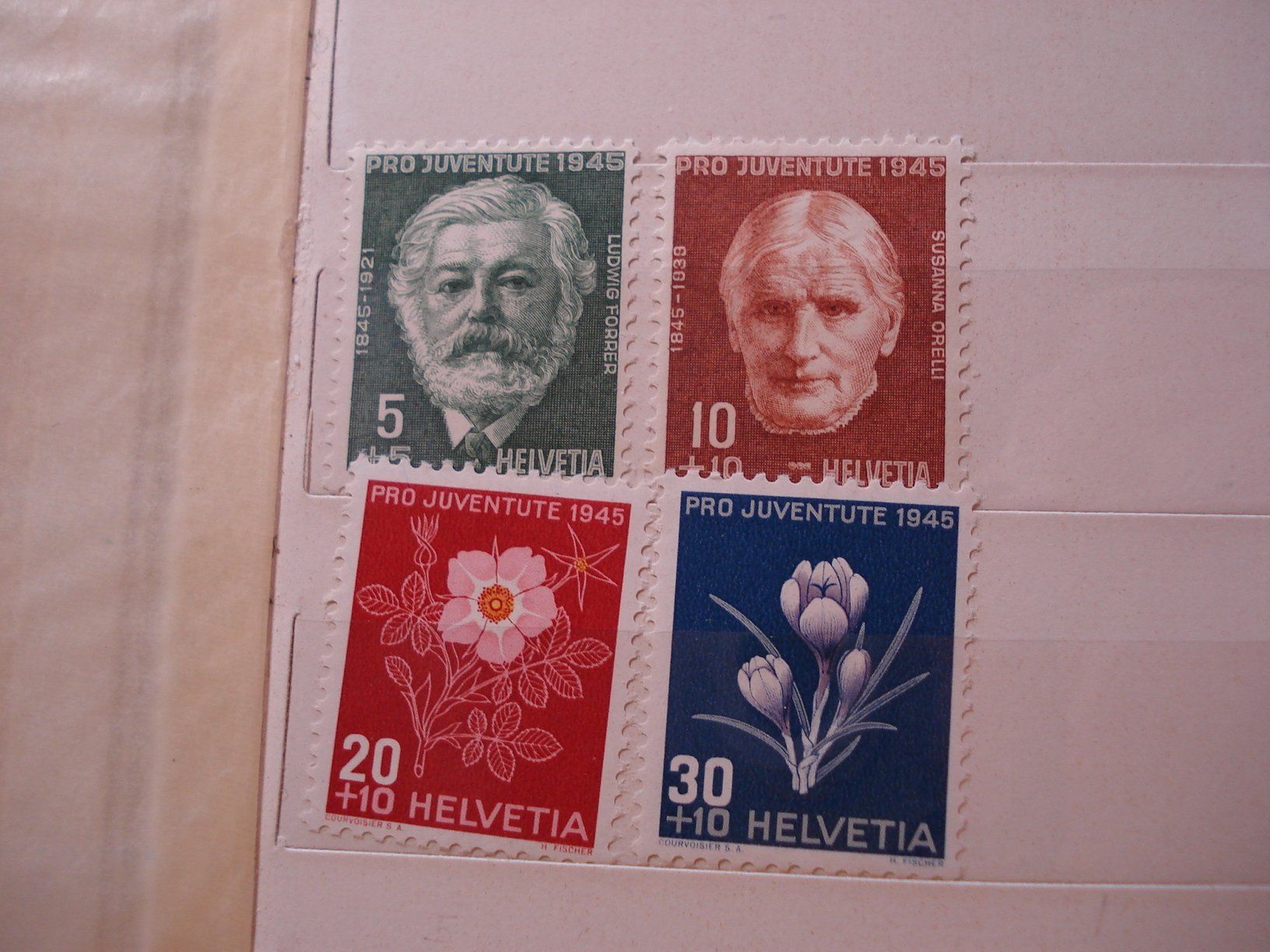 Tutti i francobolli: Satz Pro Juventute 1945 * – Usato da Niederwil AG venduto da morostahu