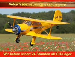 Beech D17S, gelb, Spannweite 550mm 2,4GHz 4CH 3D / 6G RTF