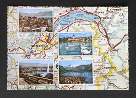 AK Carte du Lac Leman