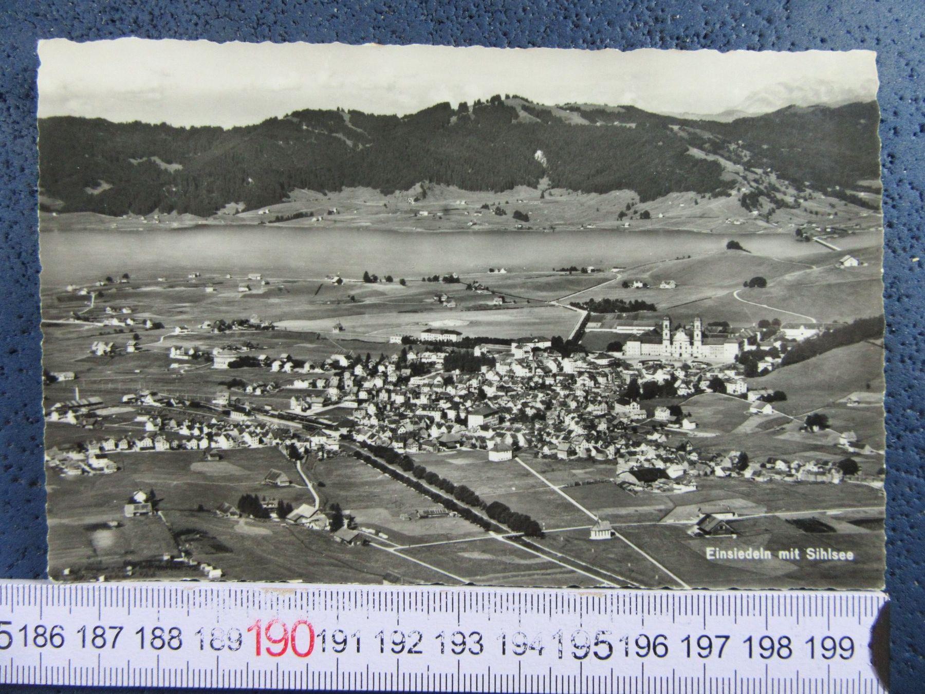 Ansichtskarten: EINSIEDELN MIT SIHLSEE LUFTBILD SZ AK – Gebraucht aus Ettingen von Hausi4711