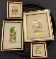 SET AN 4 *BILDERN* HÜBSCH GERAHMT/MAX. 16X18CM/TIPTOP