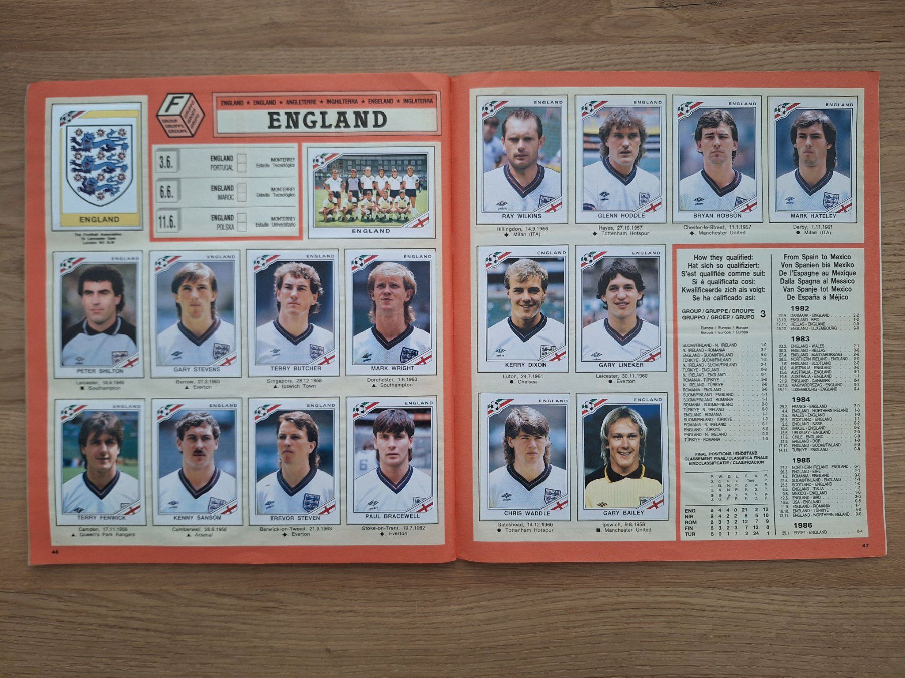 Panini Alben: PANINI WORLD CUP 1986 – Gebraucht aus St. Gallen von Matrix023 8