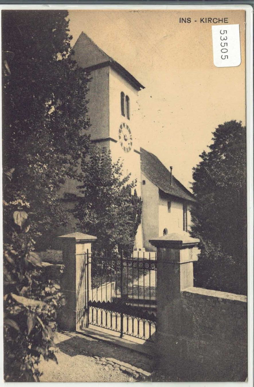 Cartoline postali: Ins - Kirche – Usato da Ettingen venduto da Kartenplanet