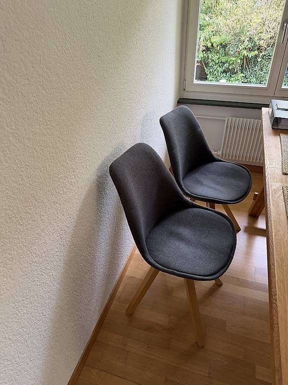 Sedie: Esszimmer-Stühle 4 Stk. grau/anthrazit – Usato da Bern venduto da gregnenn
