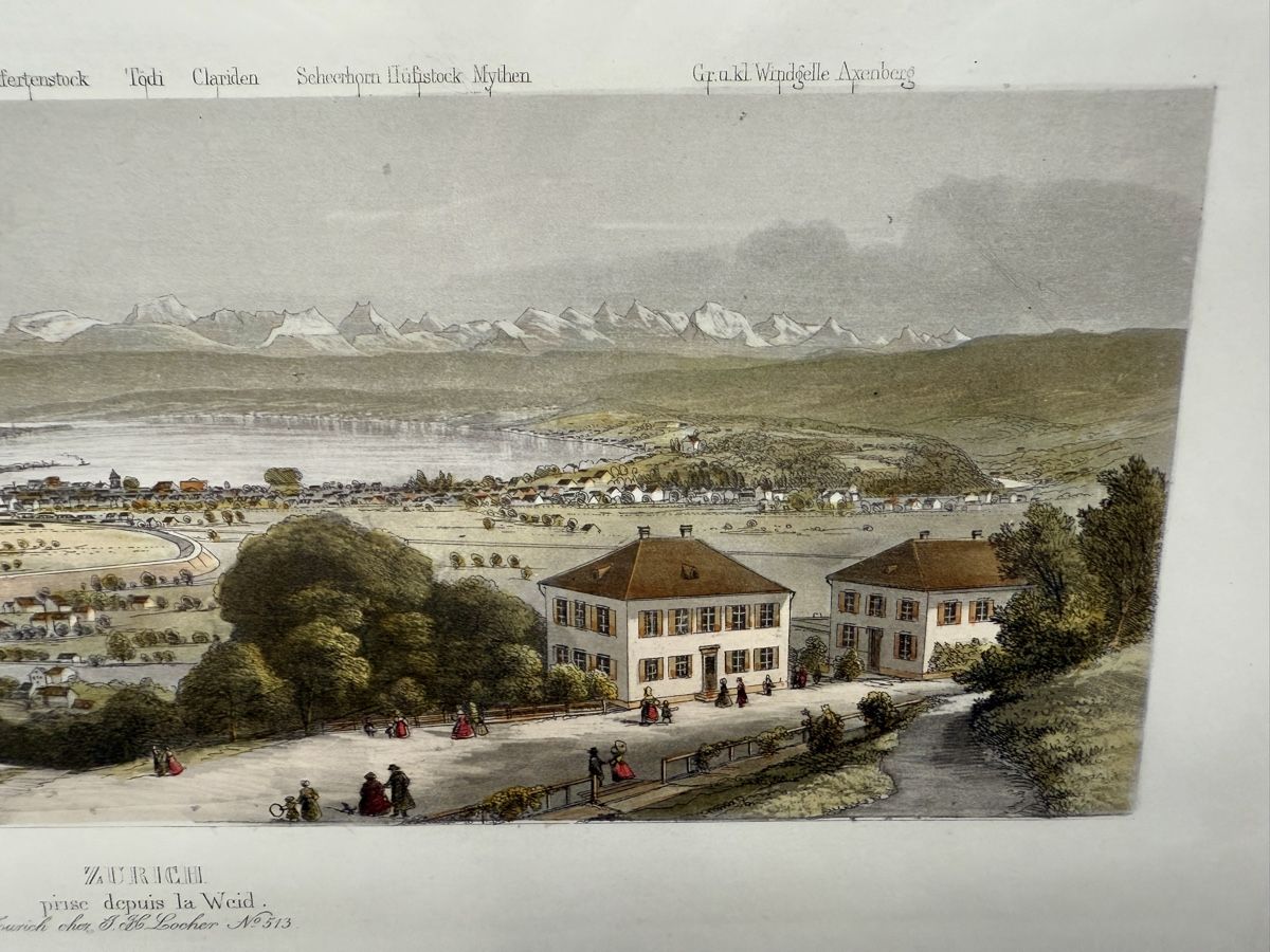 Incisioni: Stich - ZURICH pris depuis la Weid – Nuovo (secondo la descrizione) da Schattenhalb venduto da Oodaaq 5