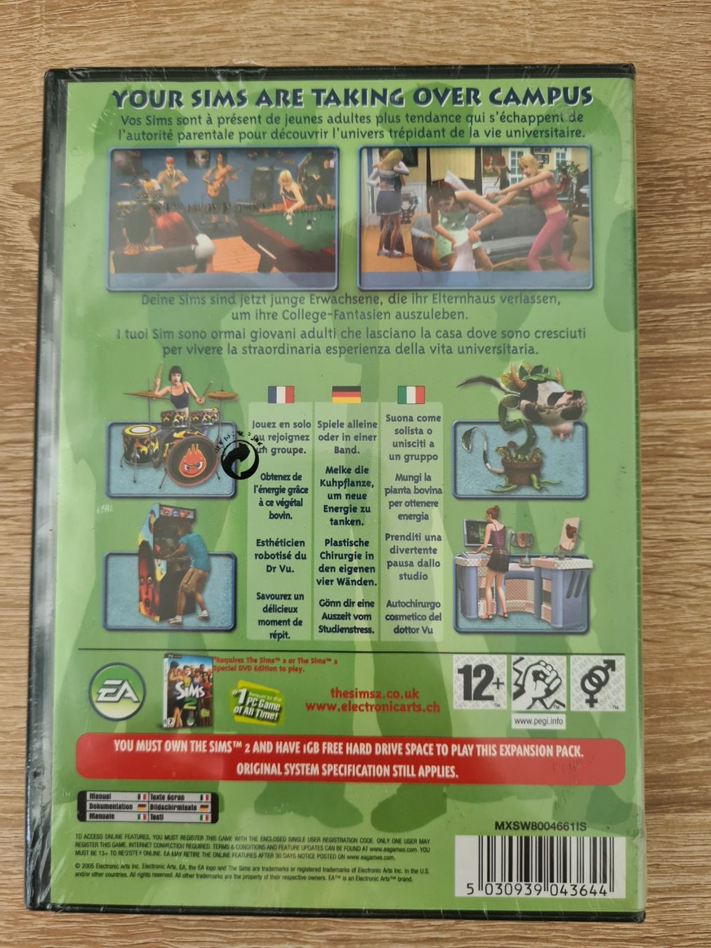 Giochi: The Sims 2 University (Multilanguage Cover) - PC - NEW – Nuovo e nell'imballaggio originale da Carouge GE venduto da Gasco 1