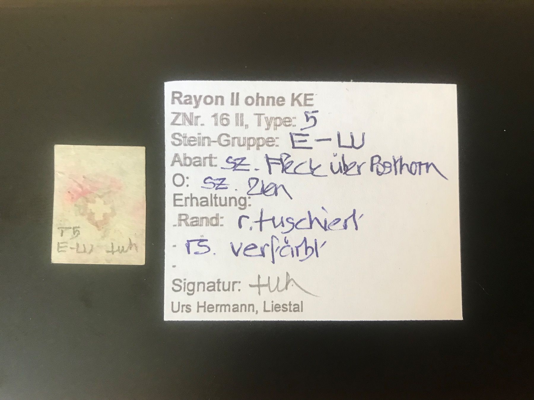 Tous les timbres: Rayon 16 II ohne KE - E-LU mit Kleinattest – D'occasion à stäfa par brandy66 1