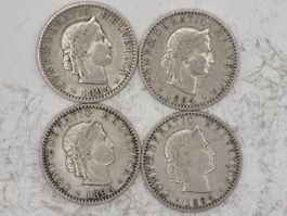 20 rappen 1894 Lot 4 Stück
