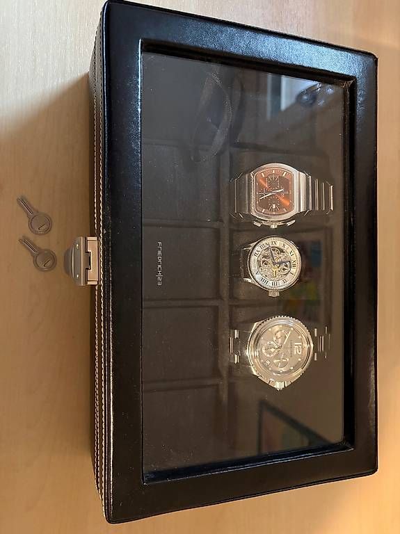 Orologi: Lederbox mit 3 Uhren – Usato da Biberist venduto da Urs35 1