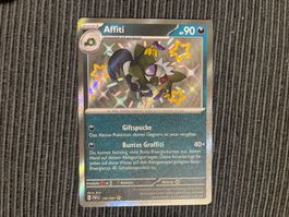 Pokemon Affiti Shiny Paldean Fates near Mint