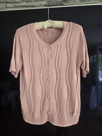 Damen Strickjacke kurzarm rosa Grösse S neuwertig