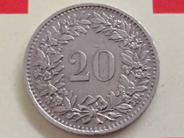 Tutti le monete: 20 Rappen 1971 ss+ – Usato da Elsau venduto da herbybay 1