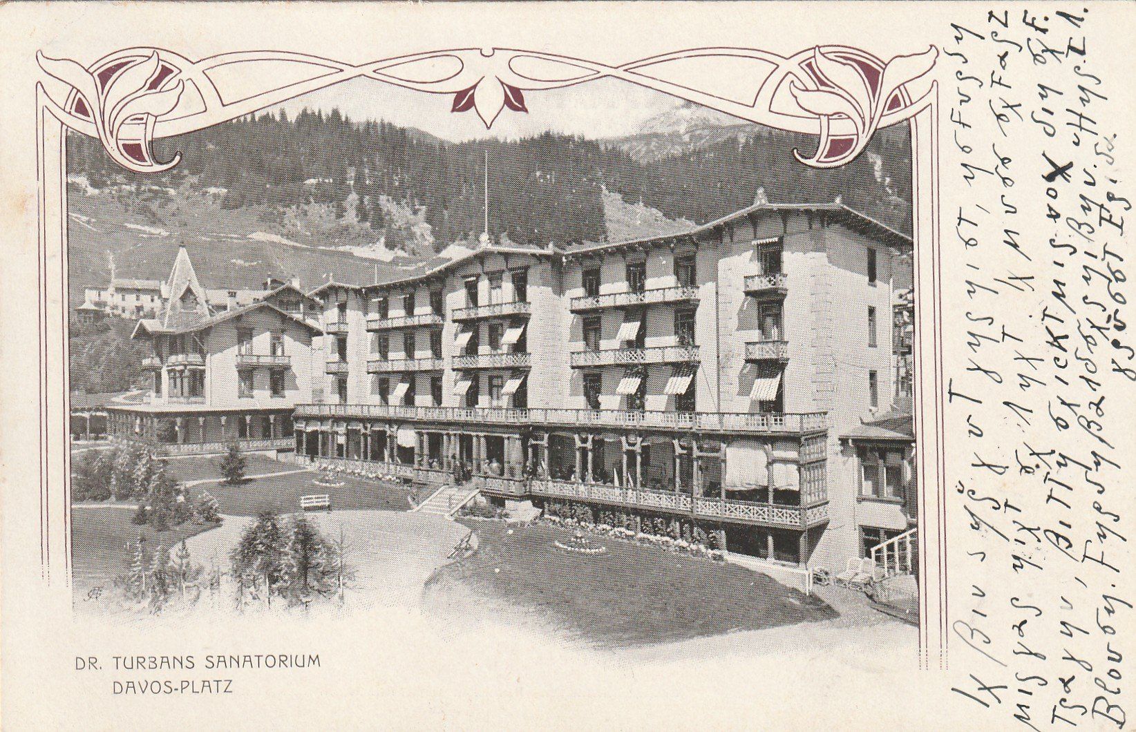 Ansichtskarten: Davos Sanatorium – Gebraucht aus Rorschacherberg von fratovi2