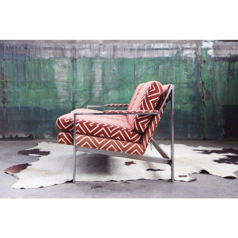 Divani: Postmodernes Cy Mann Chrome Sofa Loveseat, 1970er – Usato da Basel venduto da PorcelainKitten 1