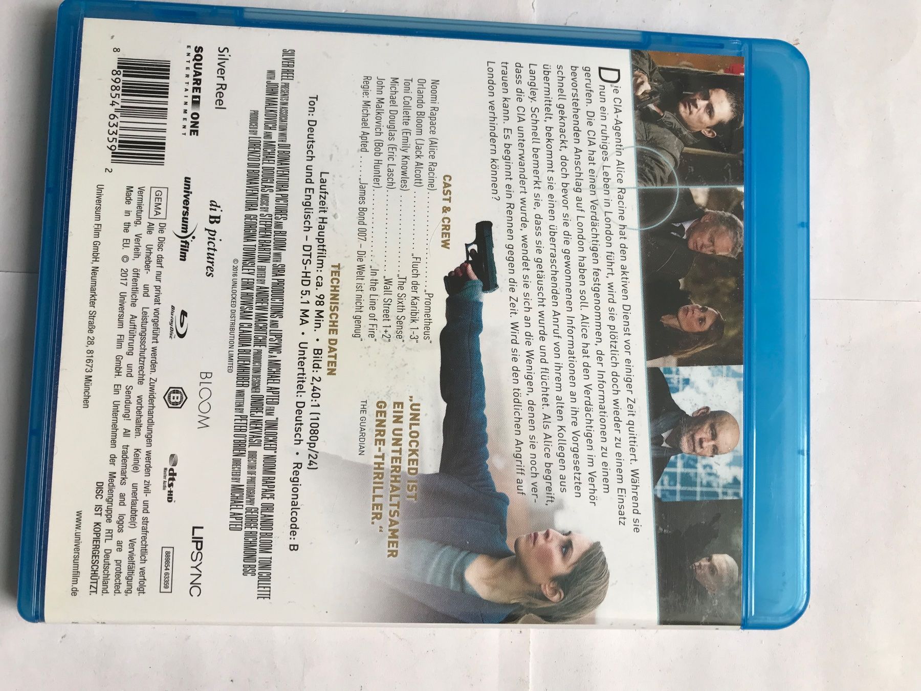 Tutti i DVDs: blue ray disc, „Unlocked „ – Usato da liestal venduto da makai05 1