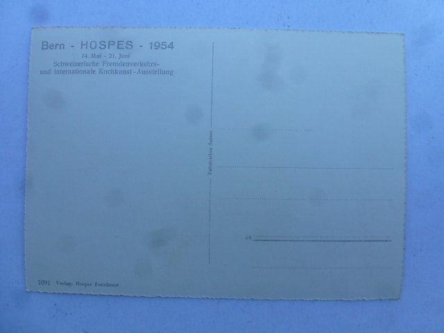 Cartoline postali: Ansichtskarte Bern - Hospes 1954 – Usato da Walkringen venduto da Casablanca777 1