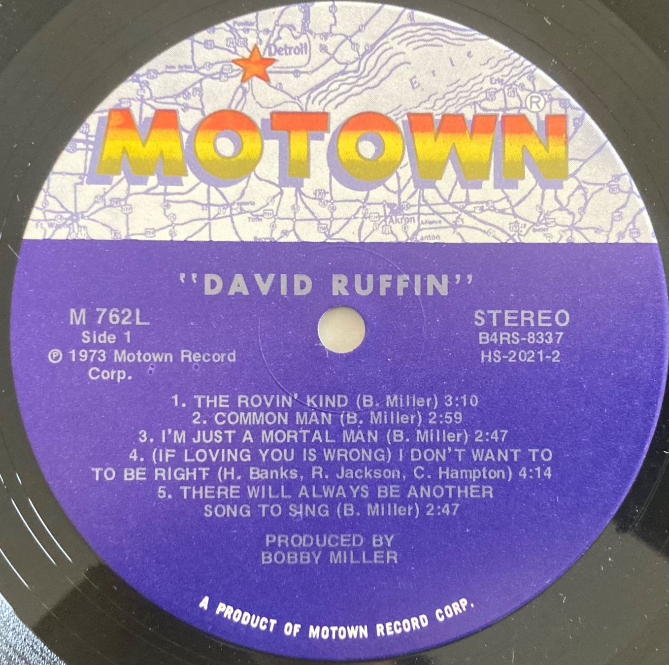 Vinyles: THE TEMPTATIONS / DAVID RUFFIN - DAVID RUFFIN – D'occasion à Poliez-Pittet par Newtown-Records 2
