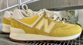 Neue New Balance 574 in Gelb 