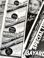 Bayard Fülhalter - 4 alte Werbungen / Publicités 1931/37