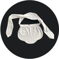 Servierschürzchen f. Serviceangestellte VINTAGE 1950s weiss