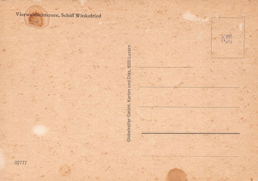 Cartoline postali: Vierwaldstättersee, MS WINKELRIED, um 1965 – Usato da Frauenfeld venduto da POML 1