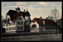 AK Horn, Neues Schulhaus mit Turnhalle