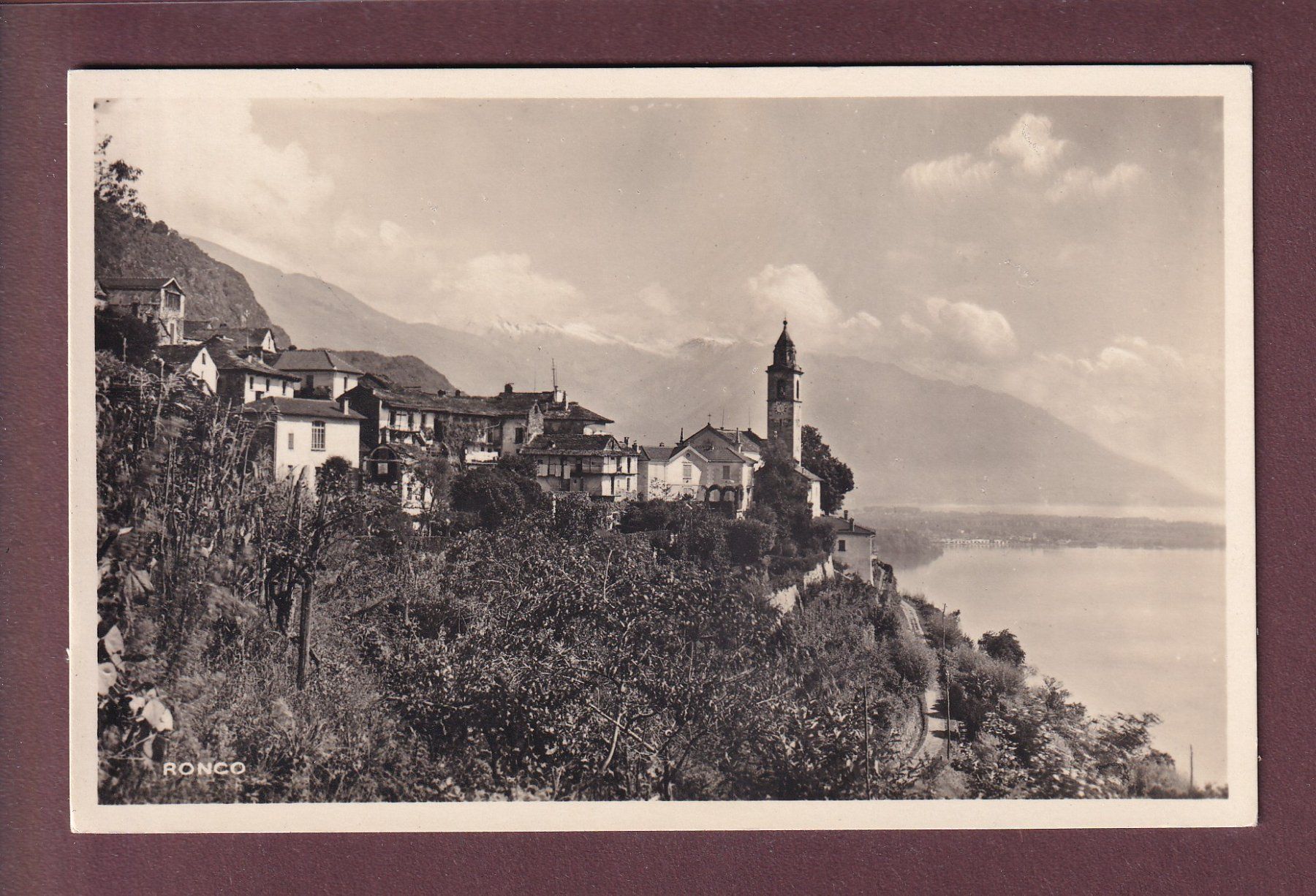 Cartoline postali: RONCO – Usato da Pully venduto da nicecards