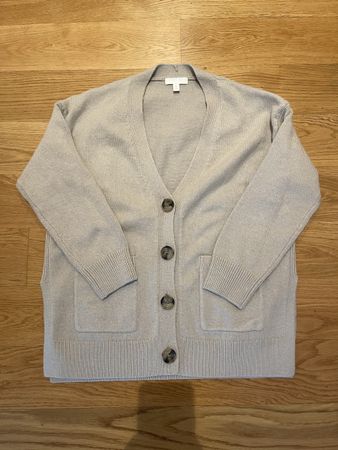 Warme Strickjacke von H&M, beige, Grösse S