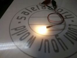 Quader-LED 2x5x7mm, verkabelt warmweiss
