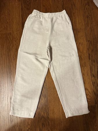 Oysho 100% Leinen Beige Hosen Gr. 34