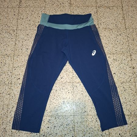 Corsaire Running Asics Bleu & Vert - Taille XS