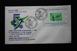 Ersttagsbrief Zypern 1979 Friedensoperation 5 Jahre