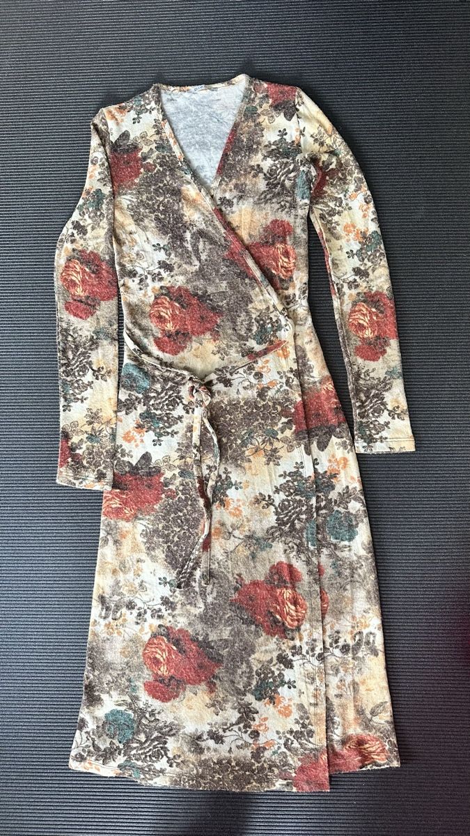 Vestiti: Robe cache-cœur imprimée fleurs automne taille S - Piena – Nuovo (secondo la descrizione) da Vuippens venduto da ale_6gkb