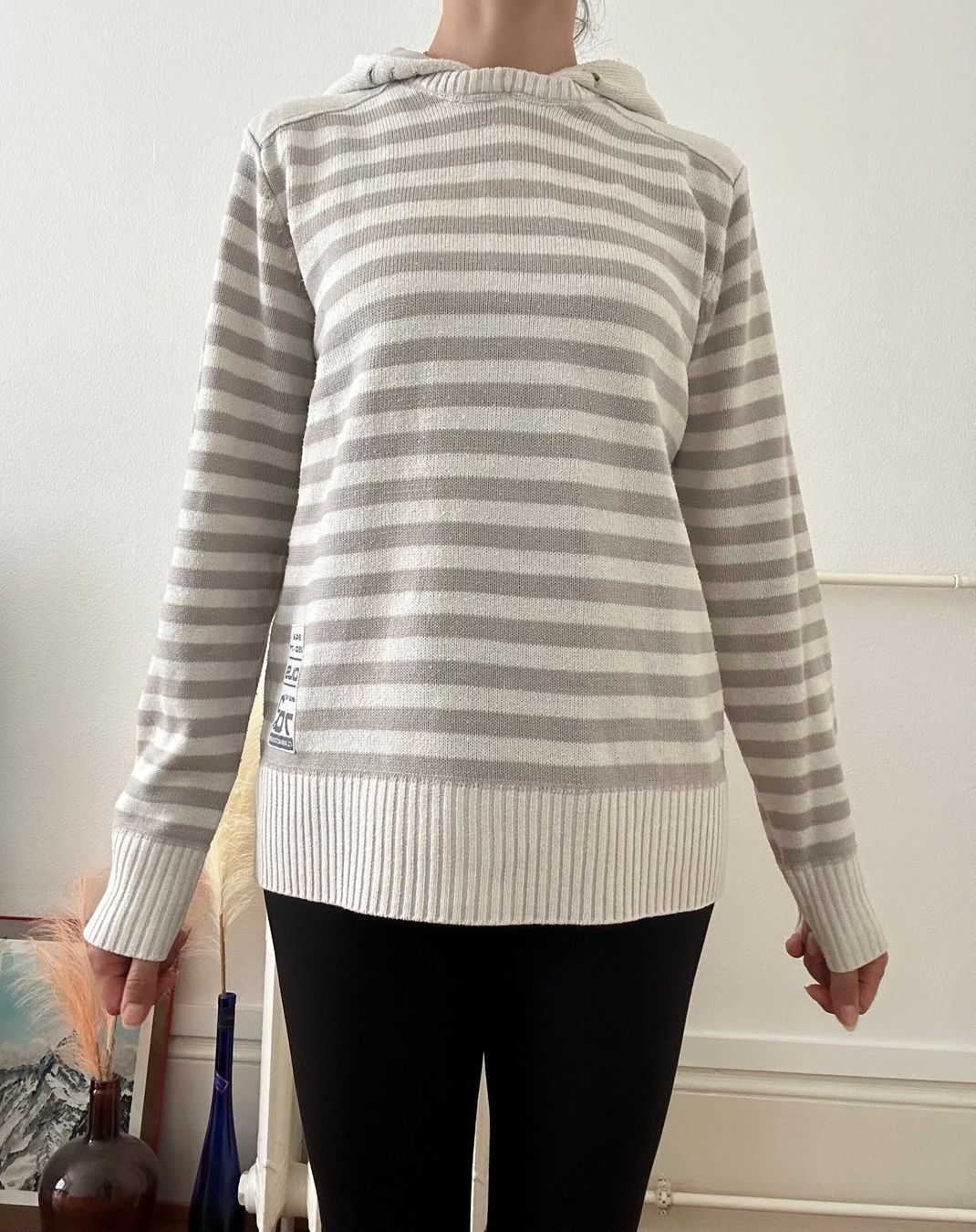 Maglioni & Felpe: Pull rayé à capuche, beige/crème - Idéal mi-saison! – Usato da Lausanne venduto da dre_th8k