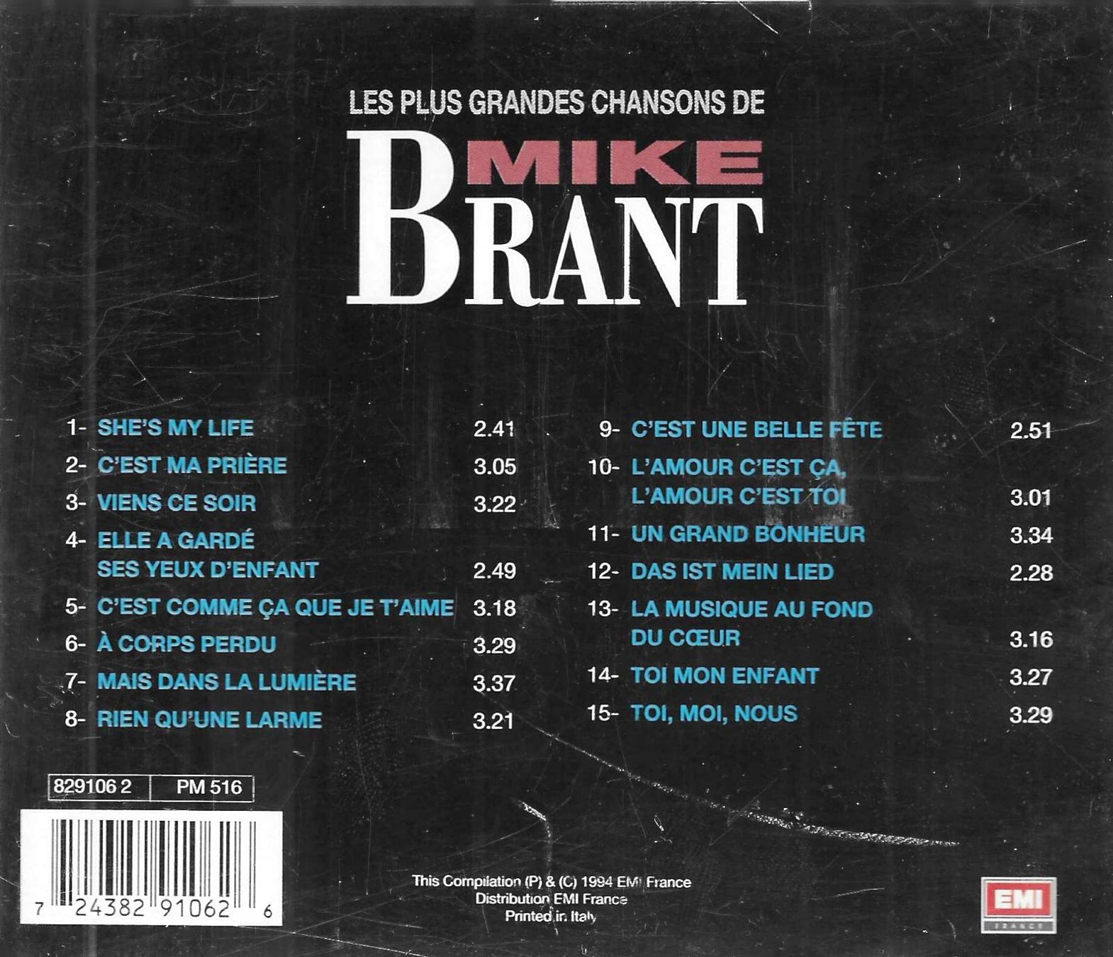 CD: Mike Brant - Les plus grandes chansons de Mike Brant – Usato da Savagnier venduto da Ne2065 1