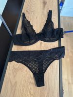 Damen Lingerie Set schwarz mit Spitze C85&40 neu!