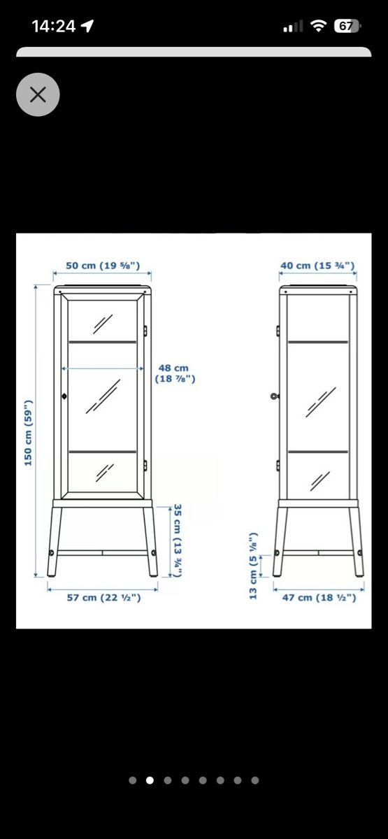 Vitrinen: Ikea Fabrikör in anthrazit – Gebraucht aus Wagen von Ramona01 3