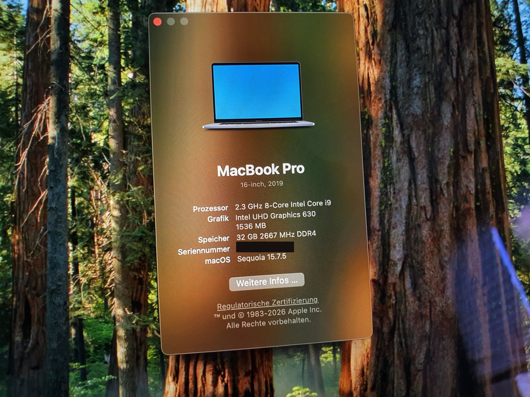 Apple Notebook: MacBook Pro 16 i9 32GB 2TB Top – Usato da Winterthur venduto da Nooitgedagt 3