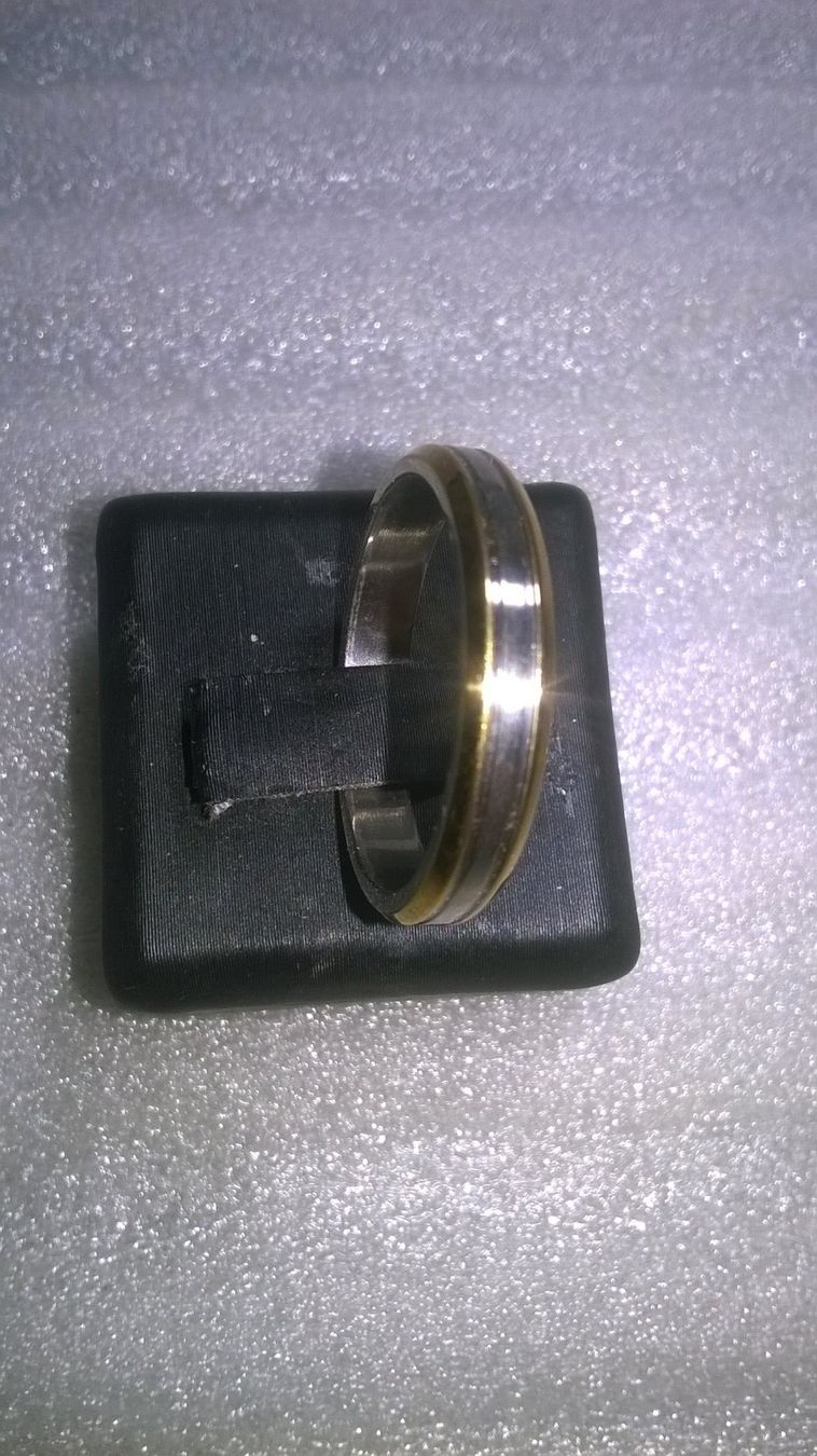 Anelli: ring edelsthal,,,versilbert und vergoldet – Nuovo (secondo la descrizione) da Basel venduto da bijoutrie_4 1