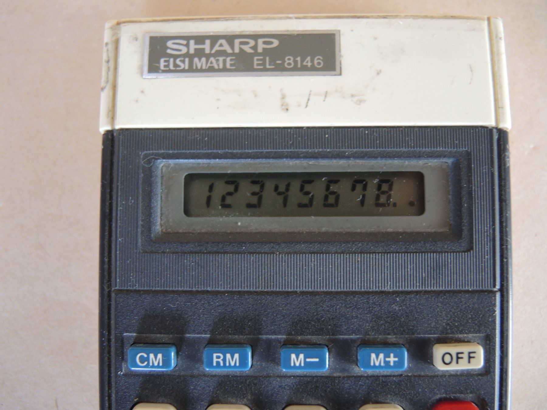Sharp Taschenrechner: Vintage Taschenrechner SHARP ELSI MATE EL-8146 – Defekt aus Rorschach von maeck8 1