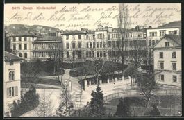 Zürich, Kinderspital, gelaufen 1913
