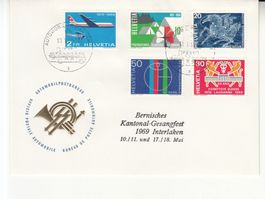 Sonderstempel A. 1140 Gesangsfest Interlaken 1969