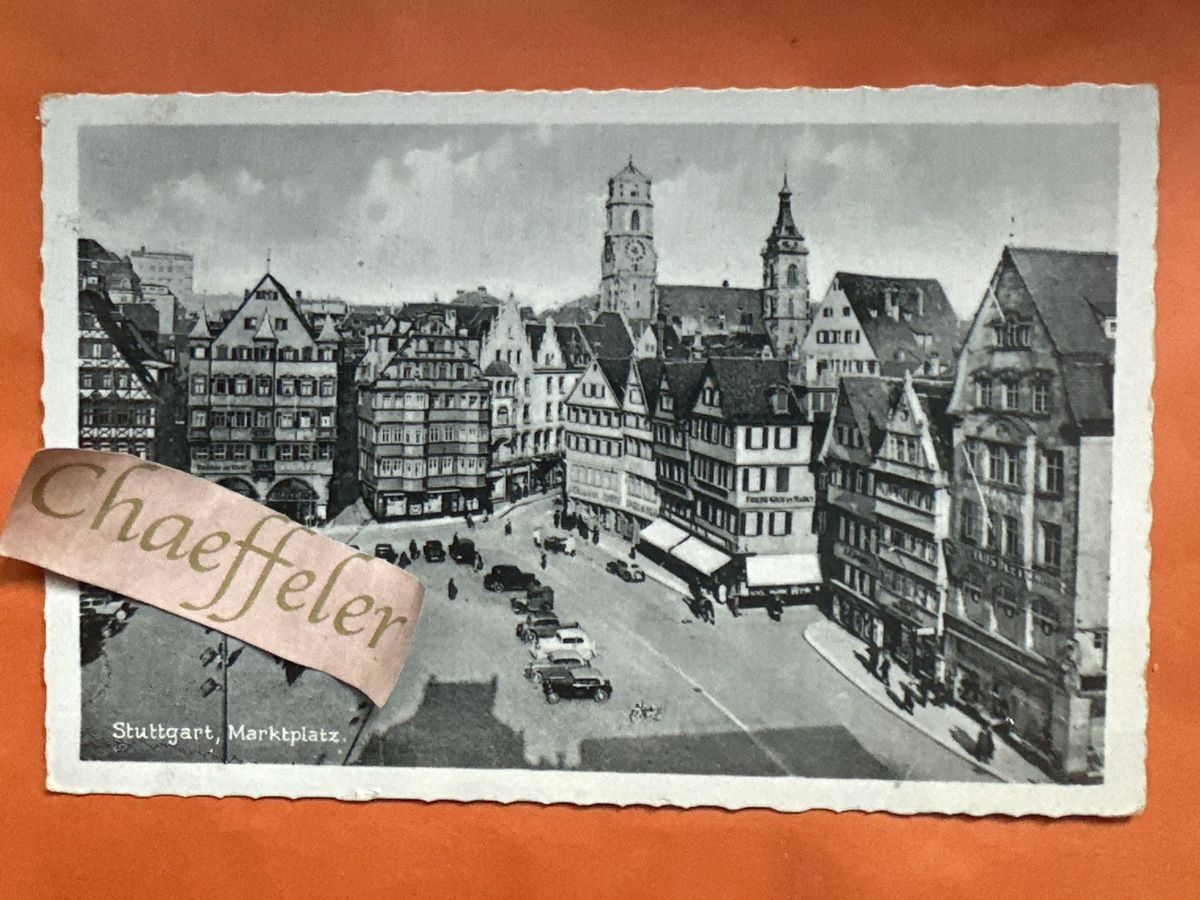 Ansichtskarten: Feldpost : 1942 Stuttgart Marktplatz mit Stempel alt – Gebraucht aus Zürich von Chaeffeler